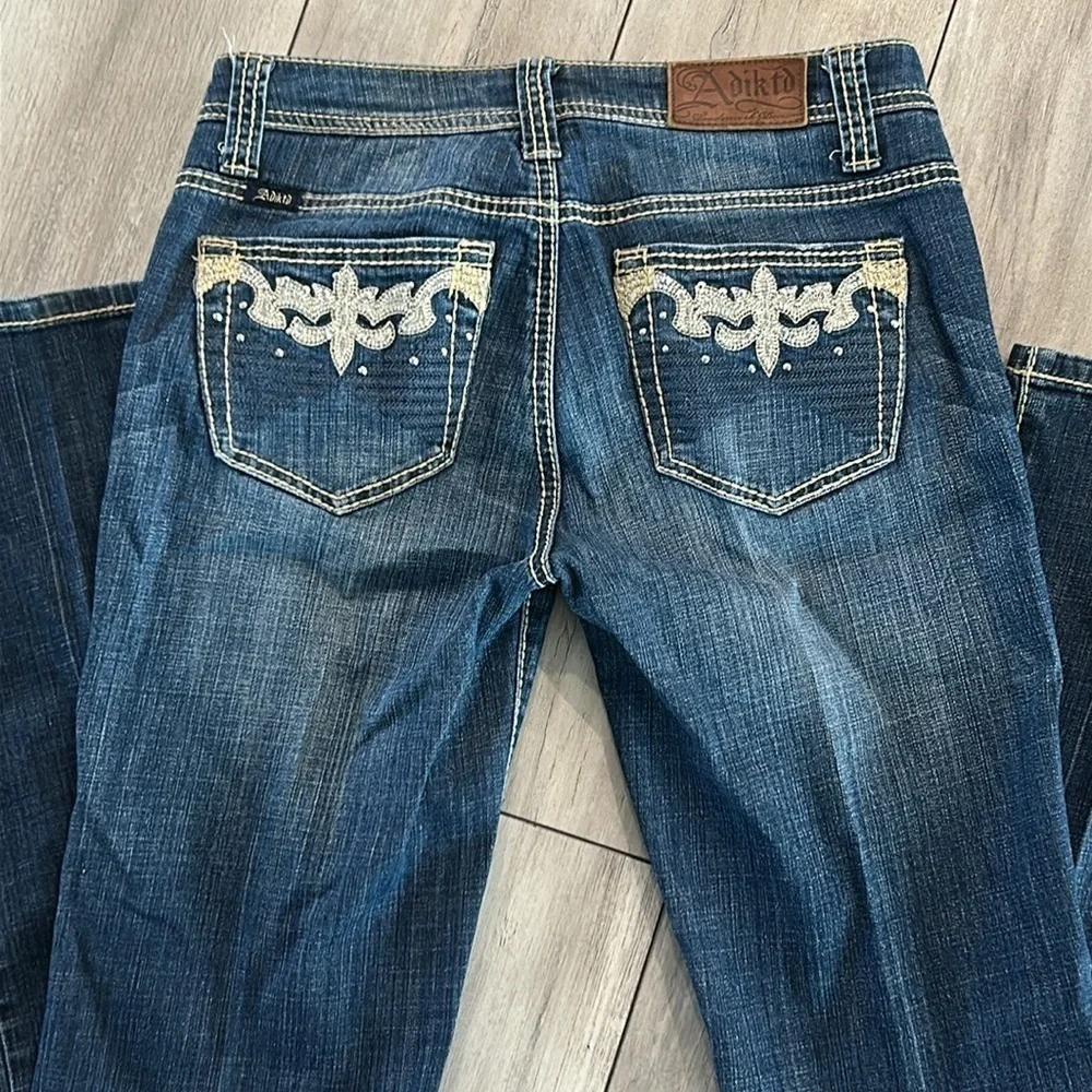Adiktd slim boot cut jeans size 28 long tall cowgirl western
